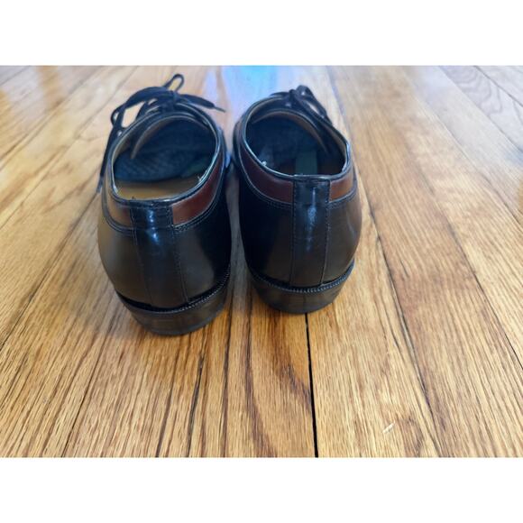 Bragano by Cole Haan Italian Oxfords Brown Leather Dress Shoes Men Size 7 M
